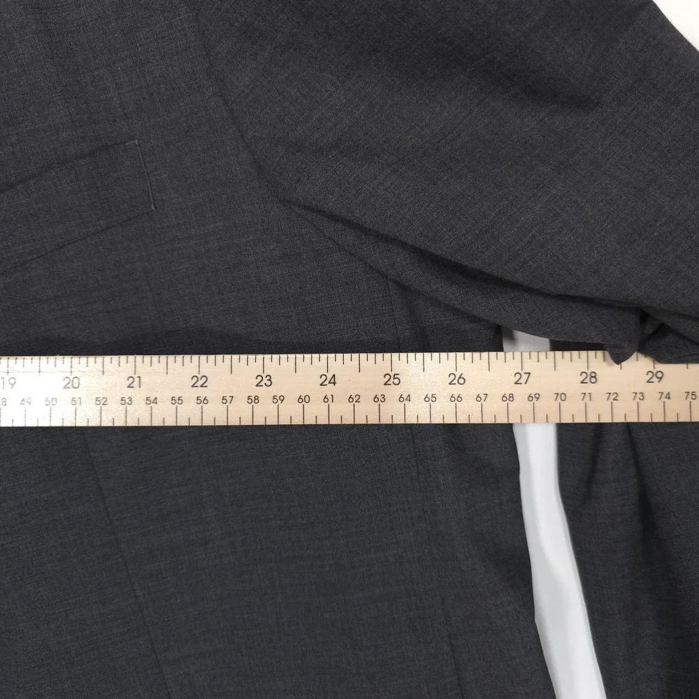 INDOCHINO New Men's Blazer Sport Coat LARGE Gray Wool Made for you APQ Jacket 52